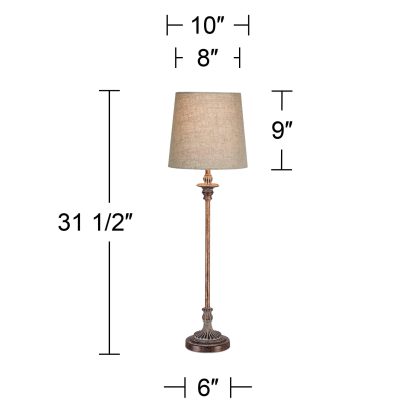 Vintage Linen Table Lamp - Image 3