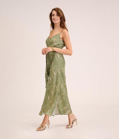 Floral suspender nightdress - Image 5