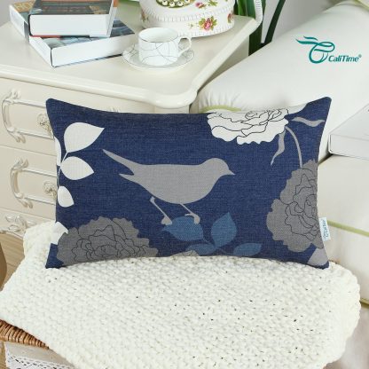 Bird and flower painting pillowcase - Image 2