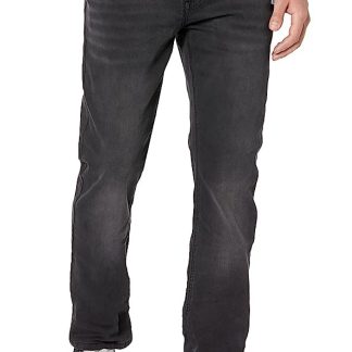 Men's black grey washed jeans