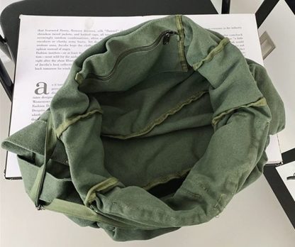 Vintage casual canvas shoulder bag - Image 3