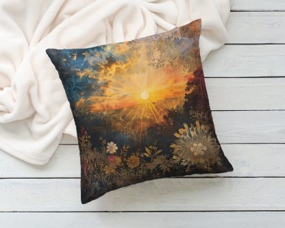 Vintage Sunset Floral Pillow - Image 4