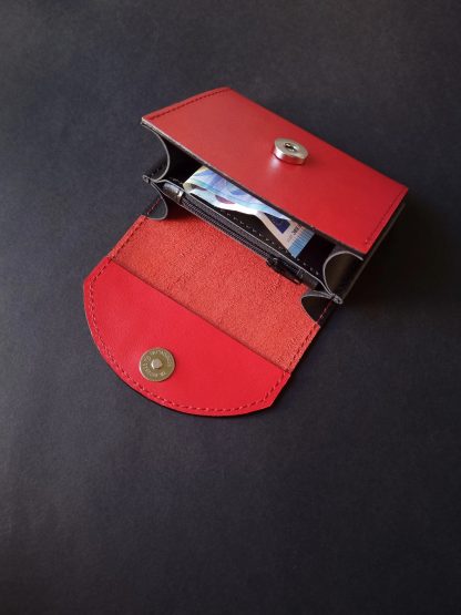 Red leather wallet - Image 3