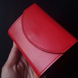 Red leather wallet