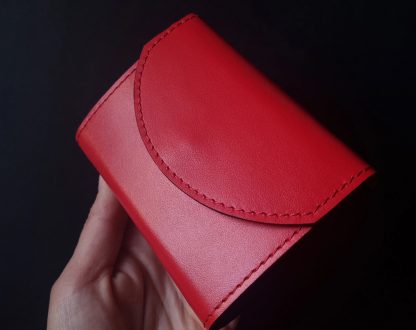 Red leather wallet