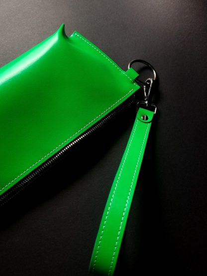 Green Leather Clutch - Image 5
