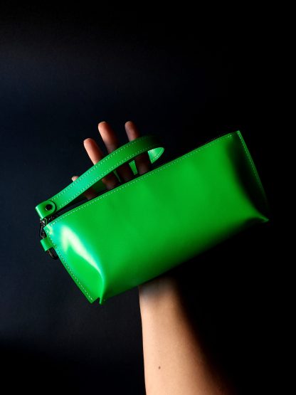 Green Leather Clutch - Image 4