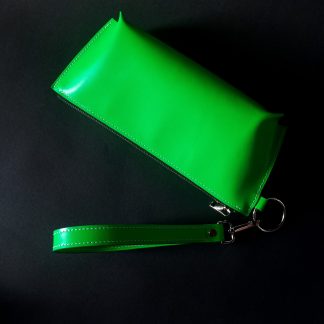 Green Leather Clutch