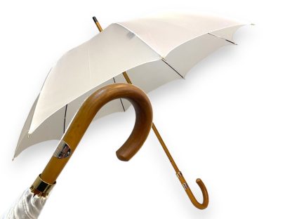 Simple solid wood curved handle long handle umbrella - Image 5