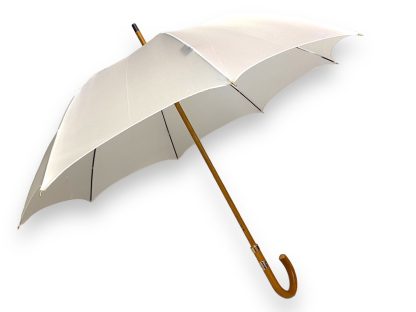 Simple solid wood curved handle long handle umbrella - Image 3