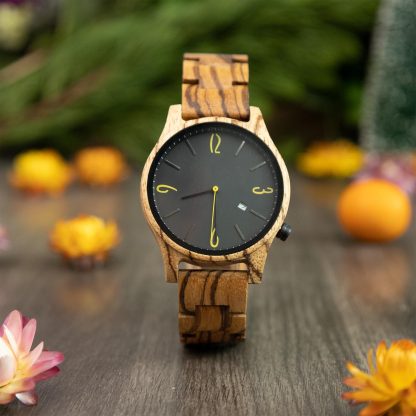 Zebra Wood Quartz Watch - Image 8