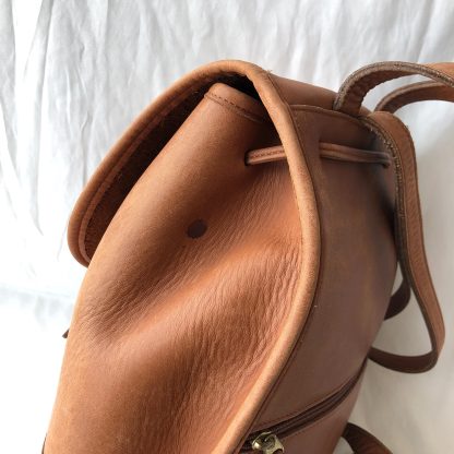 Vintage leather backpack - Image 6