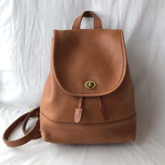 Vintage leather backpack