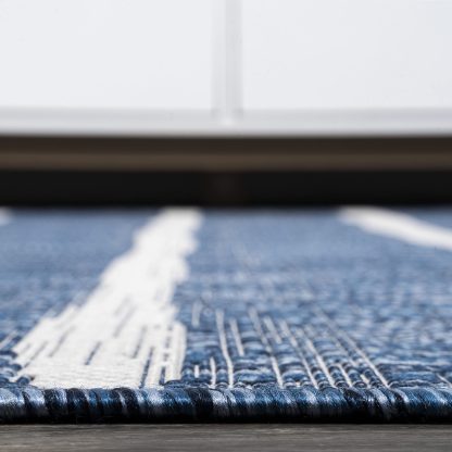 Ocean Striped Outdoor Woven Rug - Image 10