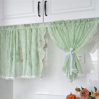 Lace half curtain