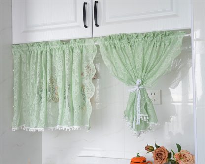 Lace half curtain