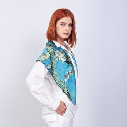 Art print silk scarf - Image 4