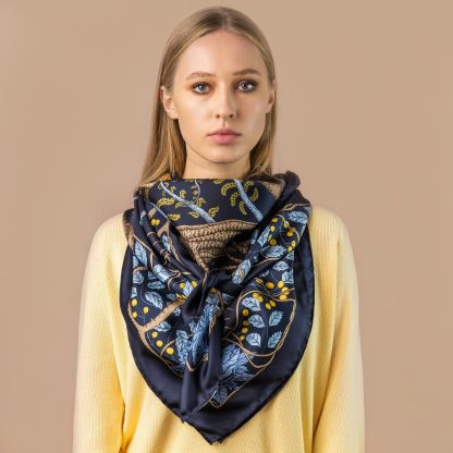 Forest Guardian Silk Square Scarf - Image 6