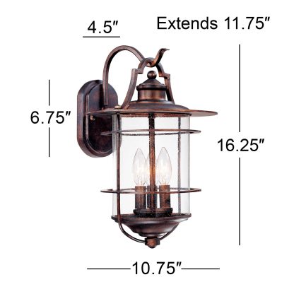 Vintage Bubble Glass Outdoor Wall Light - Image 3