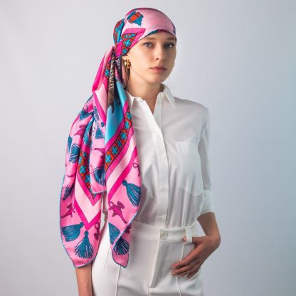 Wilderness Journey Silk Square Scarf - Image 6