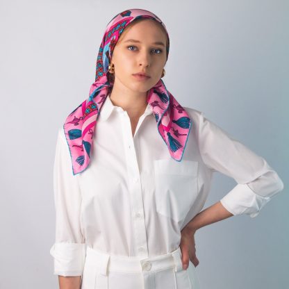 Wilderness Journey Silk Square Scarf - Image 4