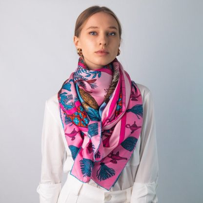 Wilderness Journey Silk Square Scarf - Image 2