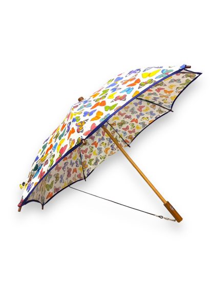 Butterfly print long handle umbrella - Image 5