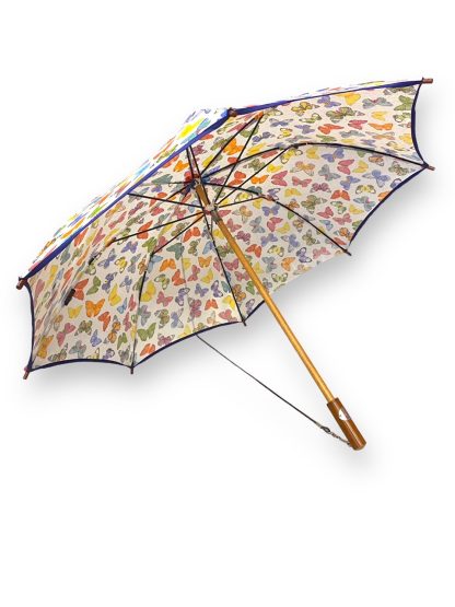 Butterfly print long handle umbrella - Image 4