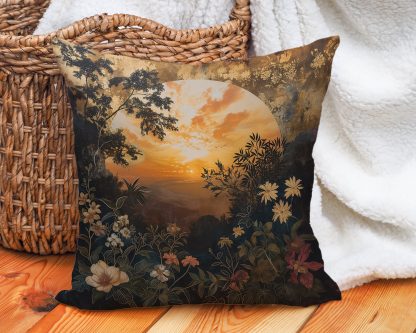 Sunset Flowers Pillow - Image 4