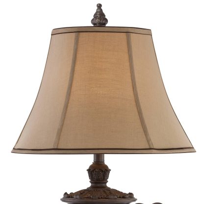 Vintage carved iron table lamp - Image 4