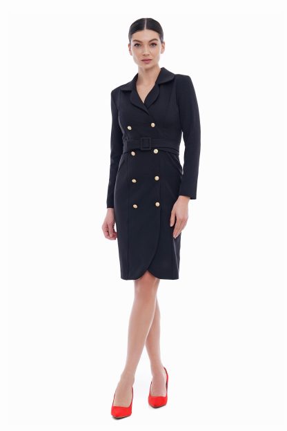 Black and gold suit dress - Image 8