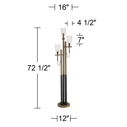 Natural industrial style floor lamp - Image 9