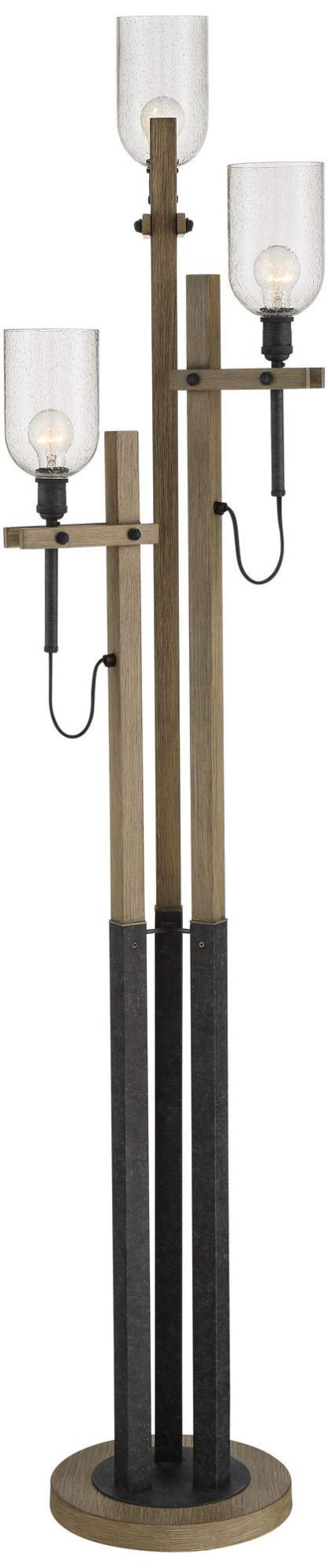 Natural industrial style floor lamp - Image 6