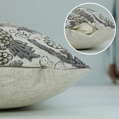 Vintage floral jacquard pillowcase - Image 4