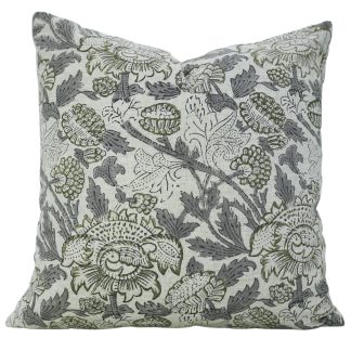 Vintage floral jacquard pillowcase