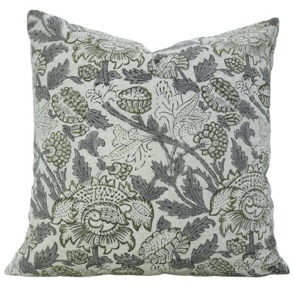 Vintage floral jacquard pillowcase