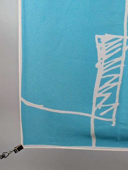 Ocean Wave Silk Square Scarf - Image 6