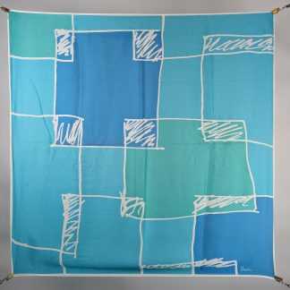 Ocean Wave Silk Square Scarf