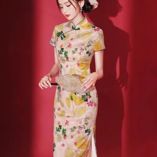 Flowery Dream Print Cheongsam