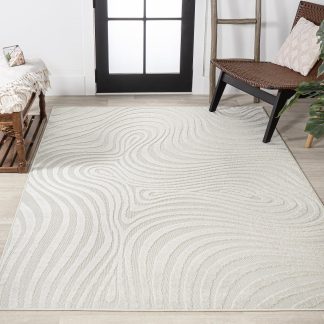 Wabi-sabi style ripple texture carpet