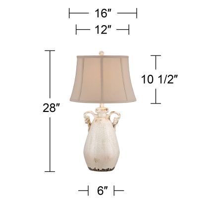 Retro old ceramic table lamp - Image 3