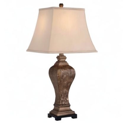 Retro old wooden table lamp - Image 10