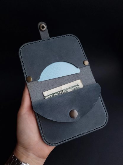 Vintage leather mobile phone bag - Image 6