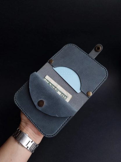 Vintage leather mobile phone bag - Image 4