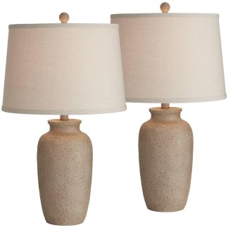 Natural texture ceramic table lamp
