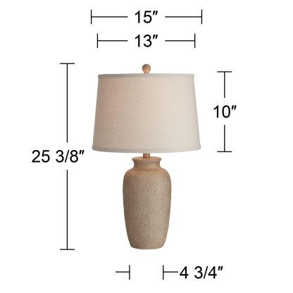 Natural texture ceramic table lamp - Image 6