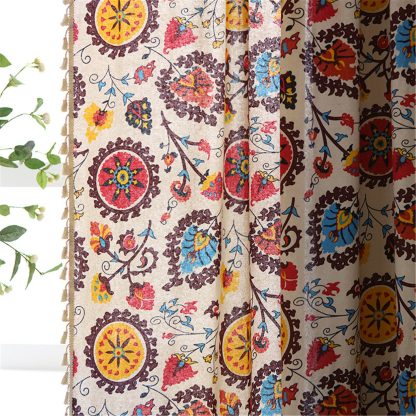 Bohemian printed curtains - Image 6