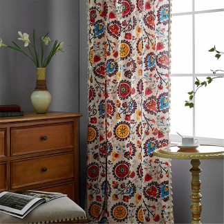 Bohemian printed curtains