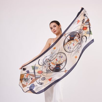 Artistic silk scarf - Image 2