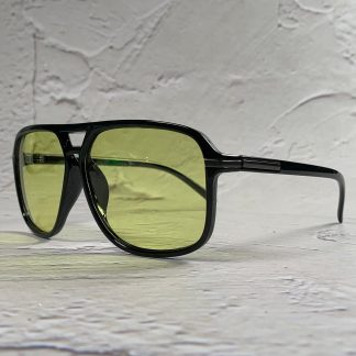 Retro large frame double beam sunglasses